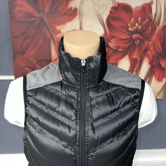 Nike Golf Down Vest Women's Sz Small Black Windproof Full Zip Running Shield - Picture 4 of 10